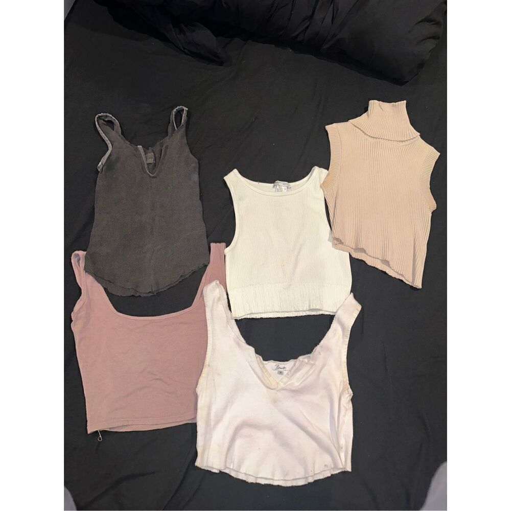 Crop top bundle 5 tank tops all fit size XS / S